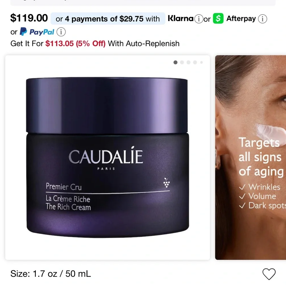 Caudalie Premier Cru The Rich Cream - Picture 1 of 4